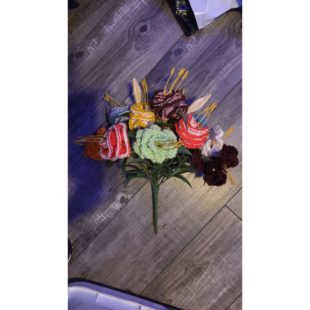 Handmade Crochet Flower Bouquet